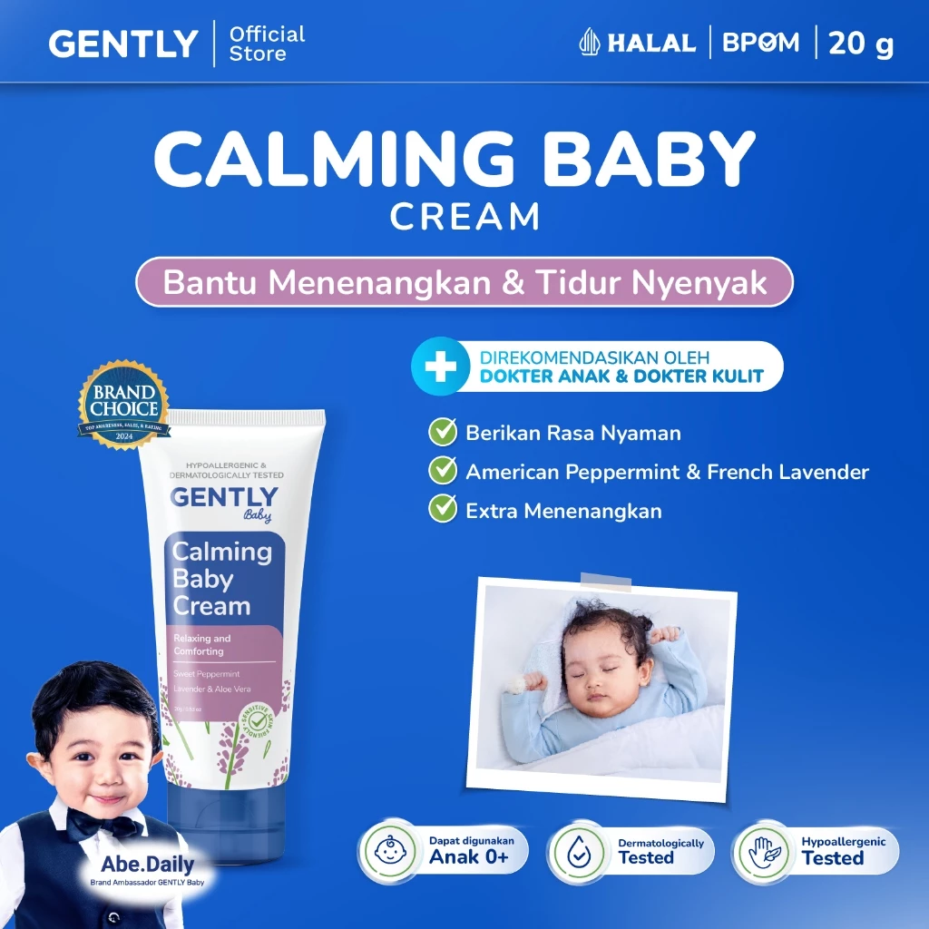 Calming Baby Cream 20 g - Perlengkapan Bayi Newborn - Tidur Nyenyak - Nyaman untuk si Kecil