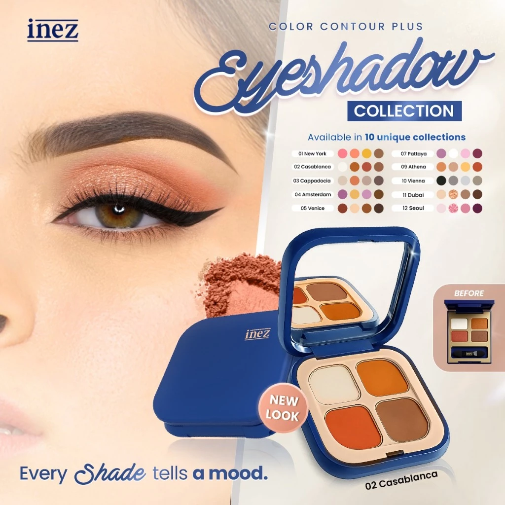 Inez Cosmetics Eyeshadow Collection (New Case)