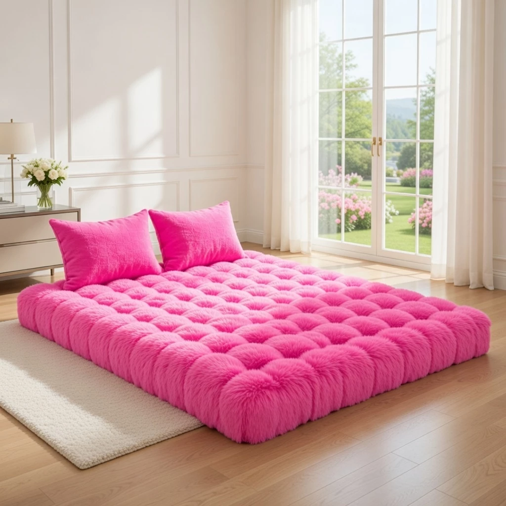 Premium Kasur Lantai Jumbo 200x180x12 Cm Set Bantal 2