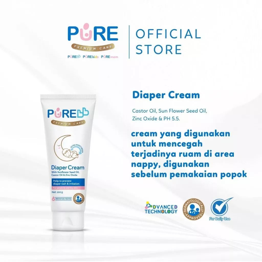 PUREBB Diaper Cream  100gr Hypoallergenic