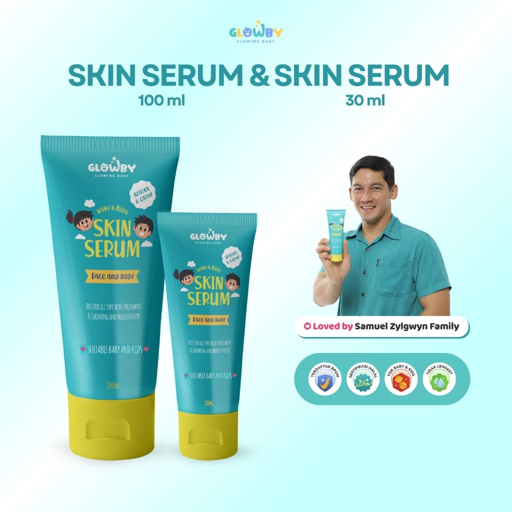 (Glowby) No Pouch - Skin Serum Travel Size 30 Ml Pencerah Kulit Bayi Dan Anaak