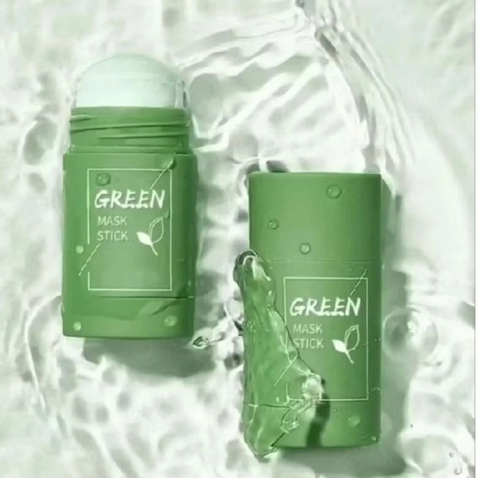 Masker Wajah Green Tea Stick-Melembutkan, Mengangkat Komedo, Menjaga pH Kulit