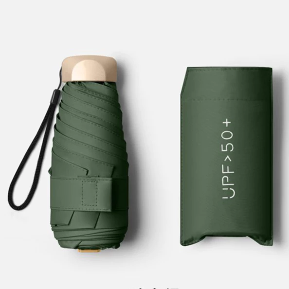 PAYUNG LIPAT MINI CANTIK ANTI UV UPF 50 PAYUNG MINI UMBRELLA SARUNG + TALI