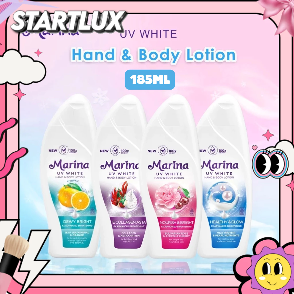 Marina Hand & Body Lotion UV White - Body Serum | Merah Jingga Official