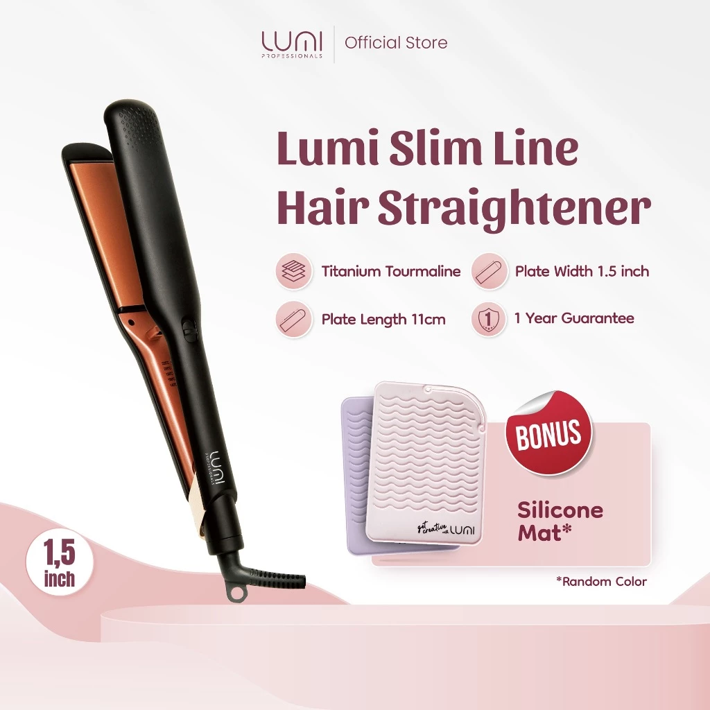 Lumi Catok 1.5 Inch - Hair Straightener Lurus Curly Keriting