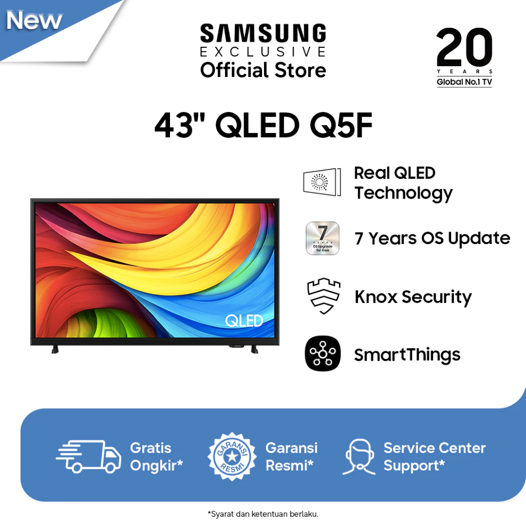 Samsung Smart TV 43" QLED Q5F | QA43Q5FAAKXXD
