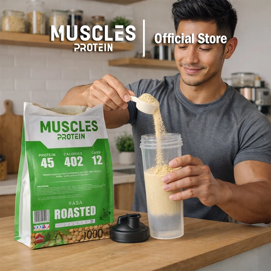 Protein Kedelai Bubuk 1 Kg untuk Tambah Asupan Protein! Muscles