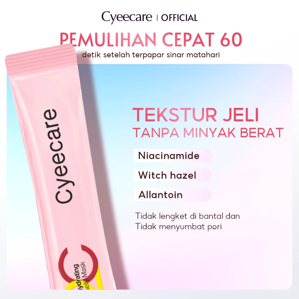 Cyeecare Gel Masker Wajah Hydrating Extra Lembab & CerahKulit Kenyal + Anti Kusam