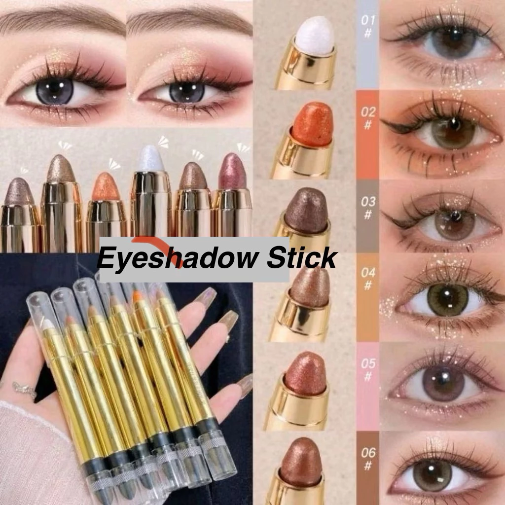 Eyeshadow Stick lazy make up super simple oles shimmer shiny best eye make up look