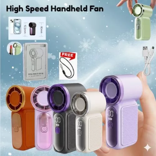 Kipas Mini Genggam Portabel Led Type-c X688 / Handheld Mini Fan Super Mini Outdoor