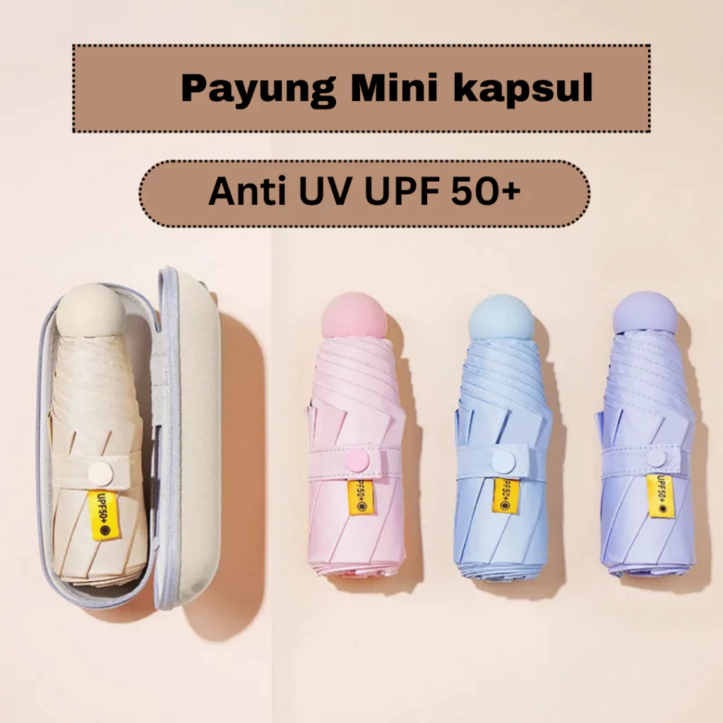 Payung Lipat Mini Anti UV Payung Mini Kapsul Cute Umbrella Mini Souvenir Hampers Gift Payung Kapsul