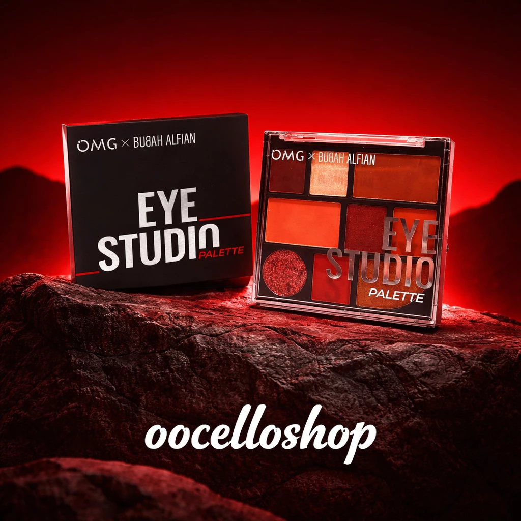 [ Bubah Alfian Approved ! ] OMG OH MY GLAM Eye Studio Palette 8,5 gr X Bubah Alfian