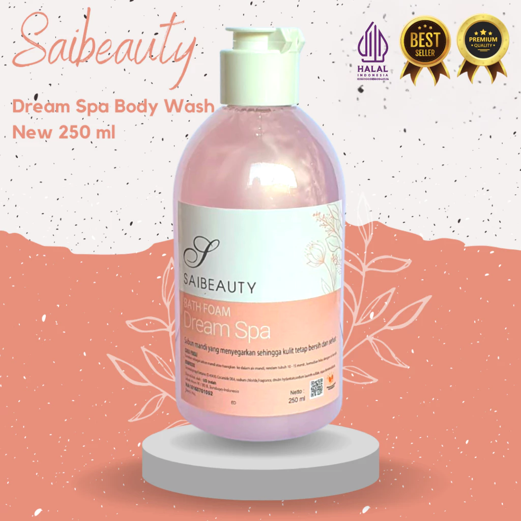 SAIBEAUTY Sabun Mandi Cair BODY WASH Busa Mandi FLIPTOP 250ML (BPOM & HALAL) 1