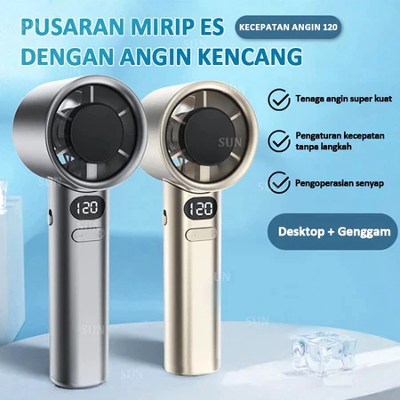[COD] 2026 PRO Kipas Angin Mini Portable kipas angin portable tahan lama 24 jam usb kipas angin mini 16500RPM 100 gear wind hight-speed kipas angin digital display adjustable fan M11
