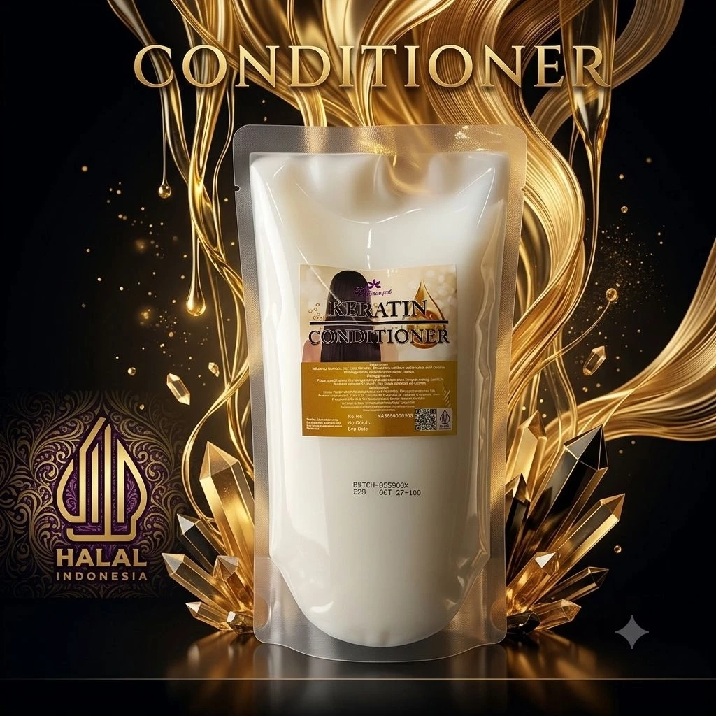 POUCH Conditioner Kondisioner Rambut 1kg Larassanti Salon Profesional Perawatan Rambut Meluruskan Rambut Mengembang Ketombe Bercabang Rontok