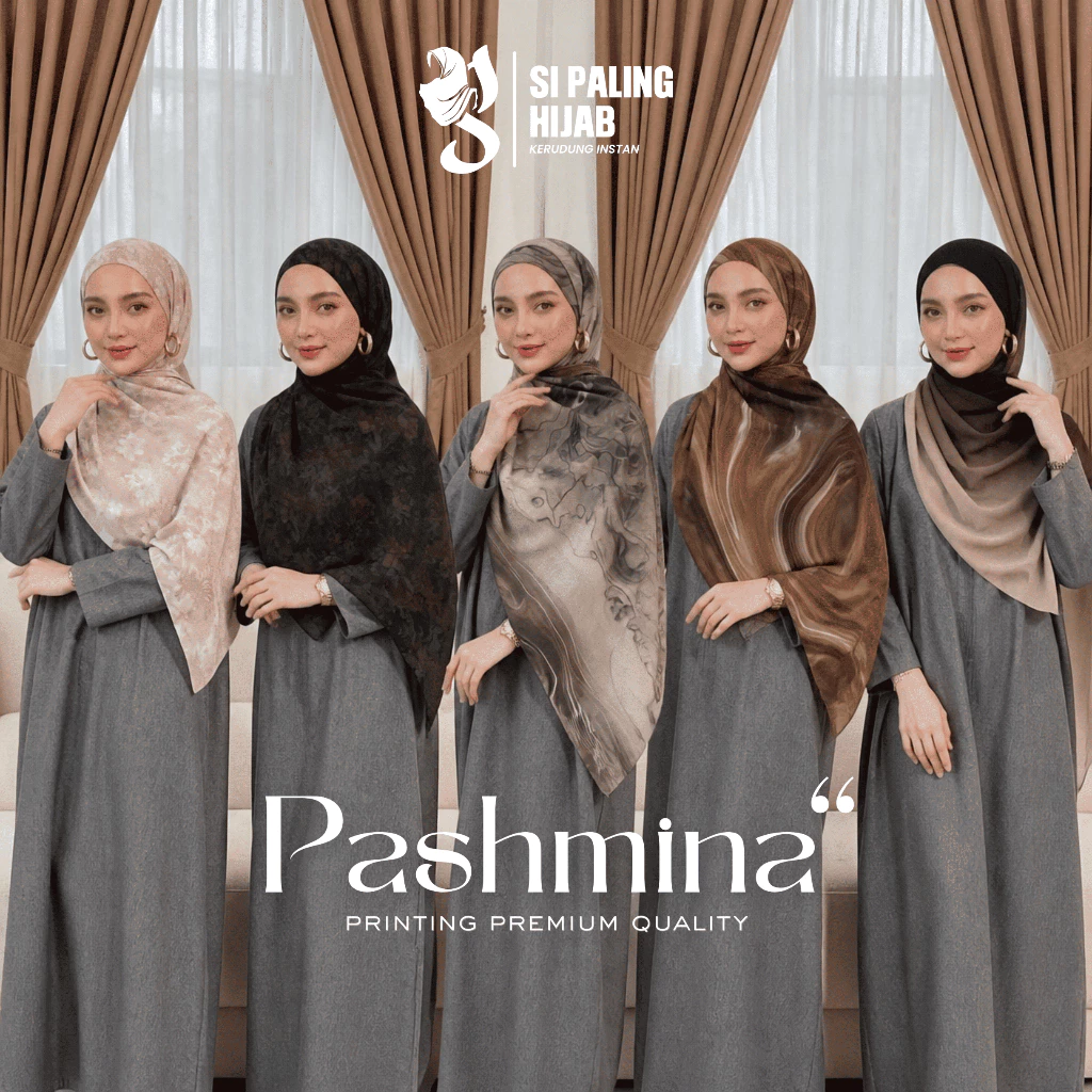 Pashmina Ceruty Premium ukuran 180x75 cm | Pashmina Ombre Shawl | Pashmina Printing motif | Syal Pashmina | Kerudung hijab Jilbab wanita