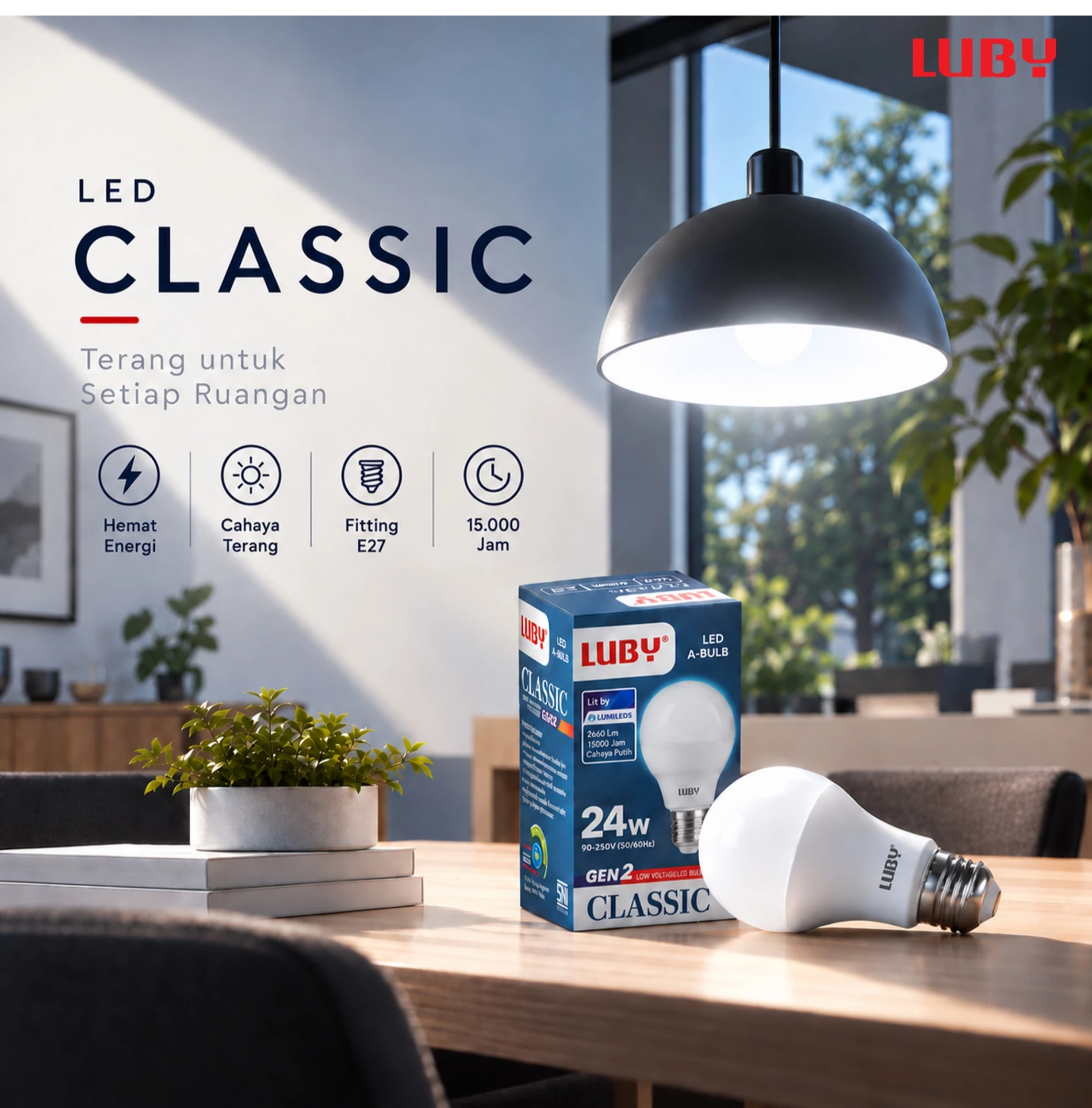 bohlam led lampu LUBY