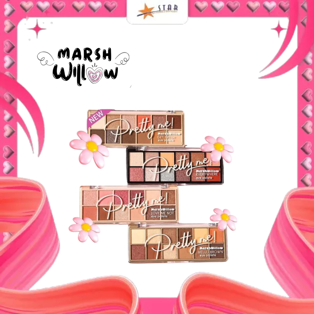 * STAR *  Marshwillow Pretty Me Eye Shadow Pallete  / Perona mata (tambahkan kardus+bubblewrap)
