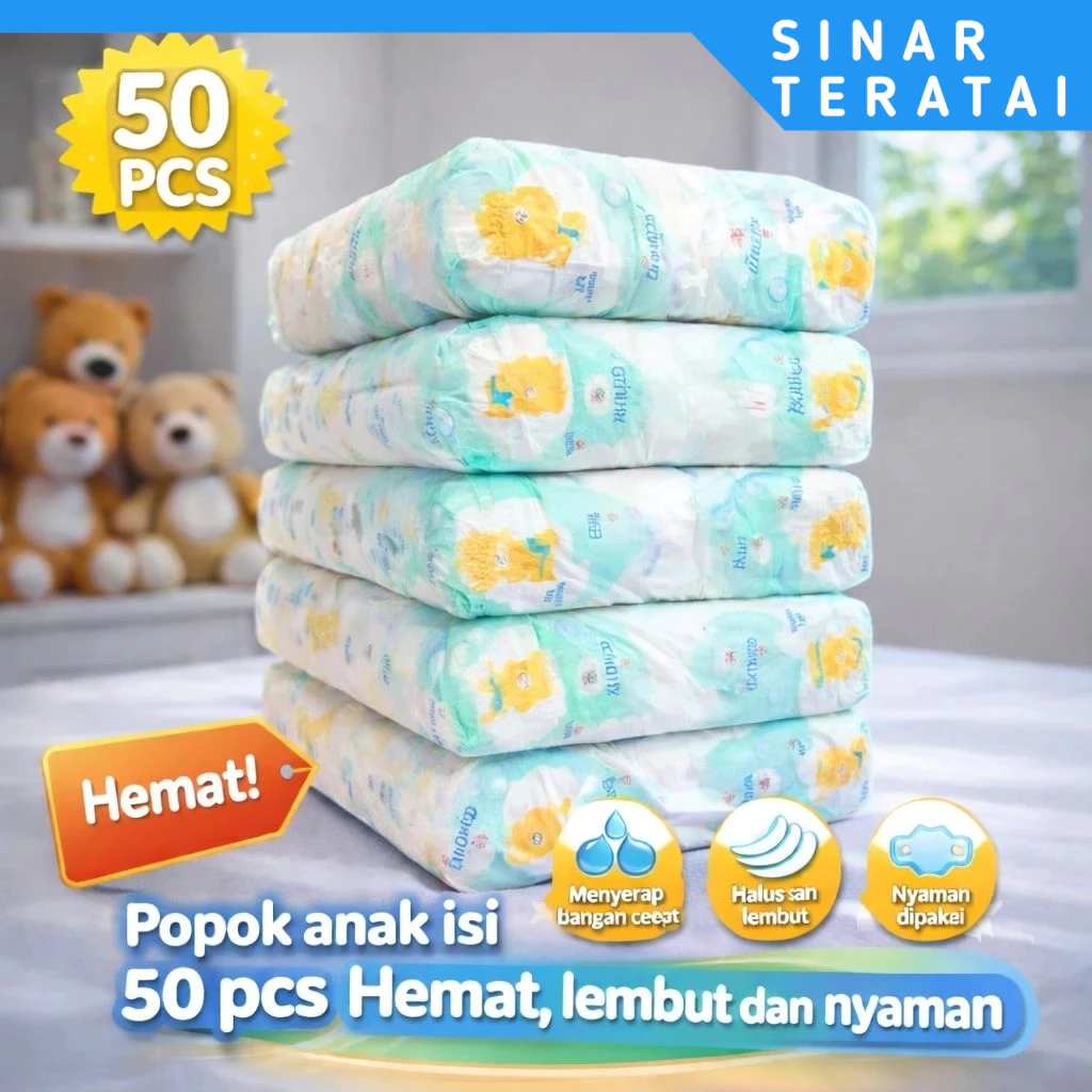 Popok Anak Isi 50pcs original Repack Tipe Celana
