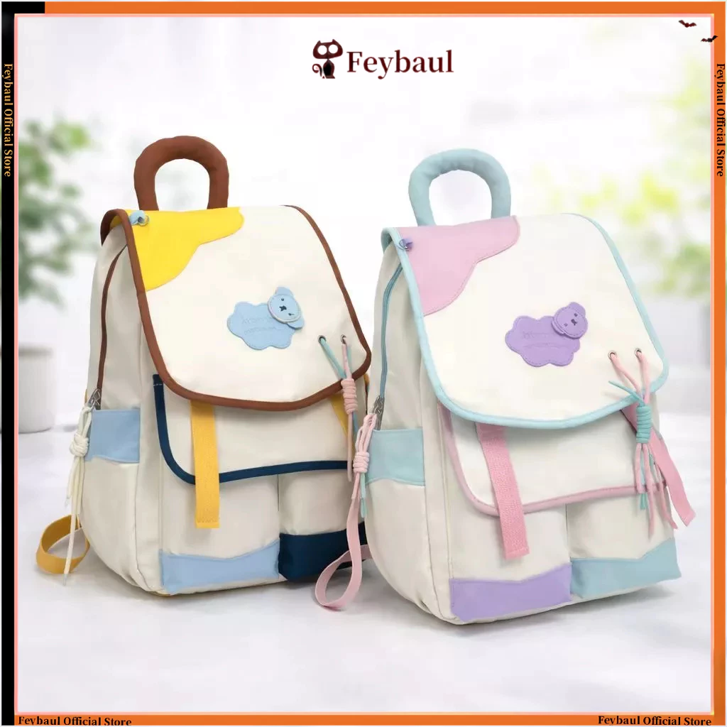 Feybaul Tas Ransel Sekolah Cewek Anti Air Ransel Ringan Tas Wanita Cantik Terbaru Backpack Mode Mahasiswi Tas Anak Anti Air C039