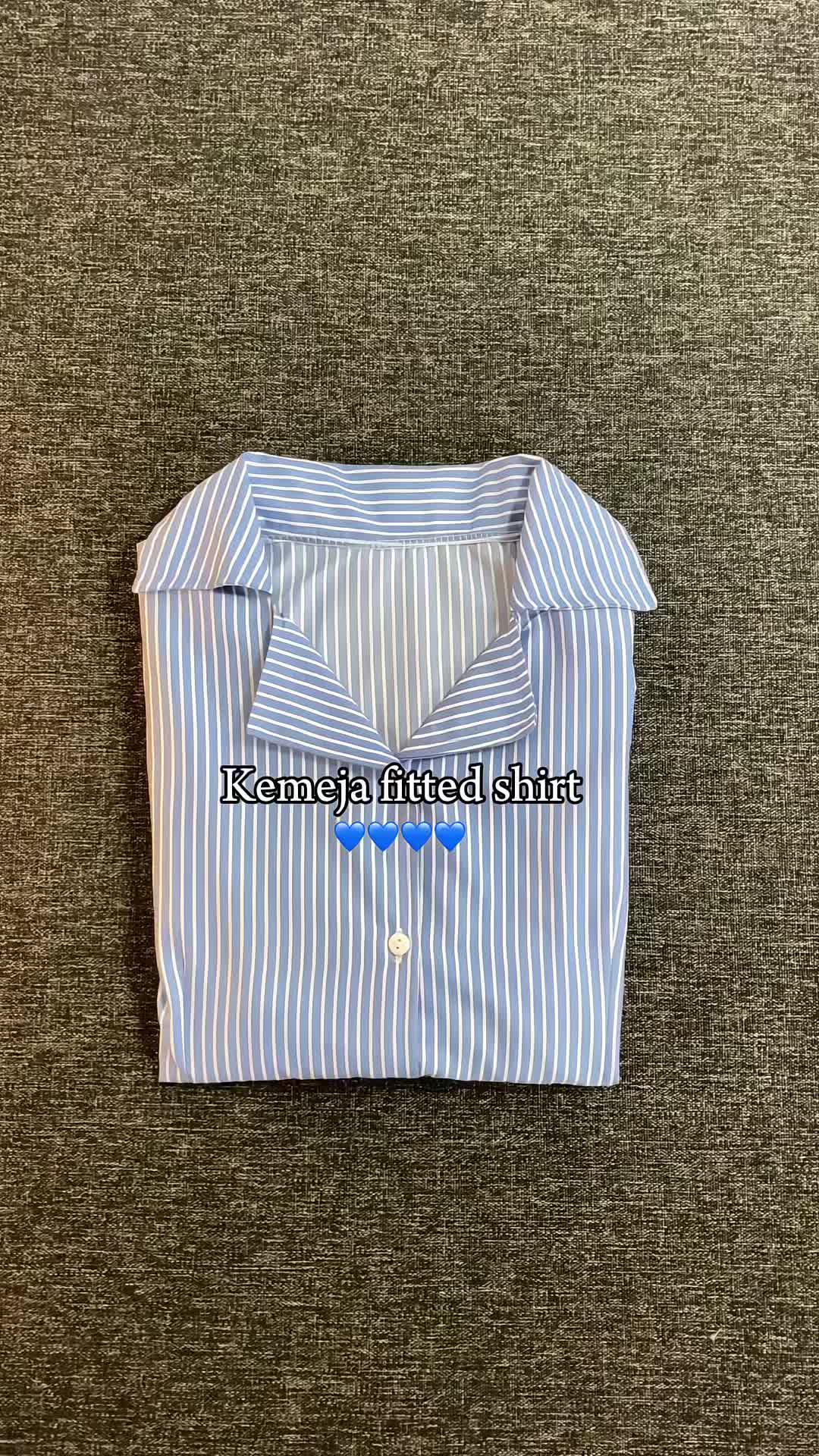 Kemeja fitbody 35rbu persi taling silang belakang😍 #kemeja #kemejawanita #fittedshirt #fitted #kemejastripe #fyp #fypage