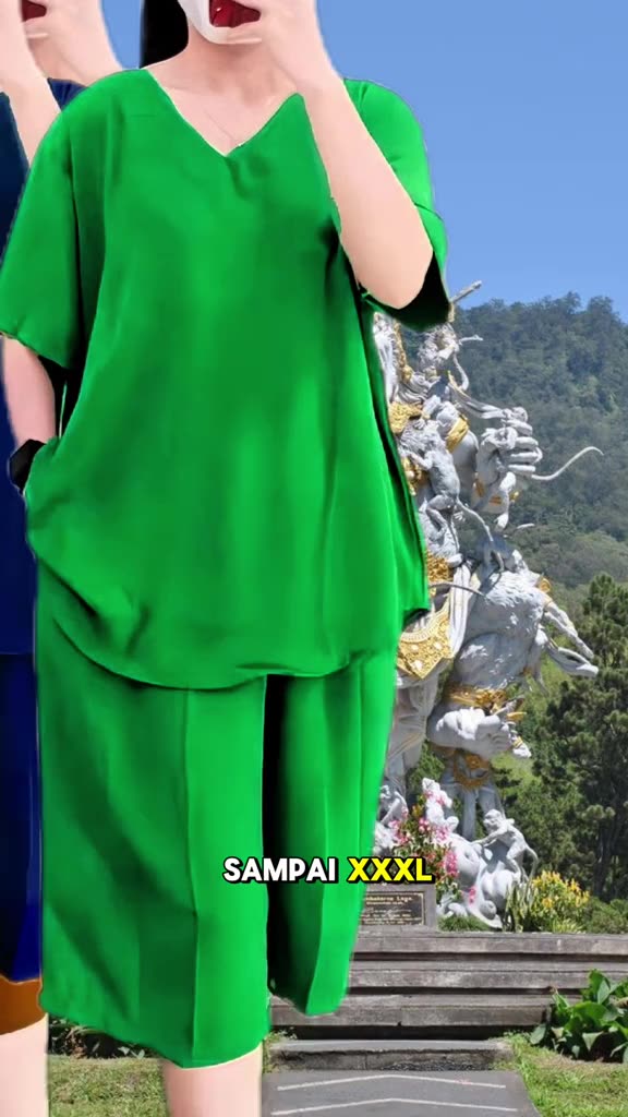 Setelan Kekinian Crinkle Airflow Premium Andin LD120 - Ukuran M-XXXL - Casual, Fit Baju Celana Wanita Top #bajuwanitakekinian #setelanwancantik #ootdwannita #fashionwanitamurah #fyp