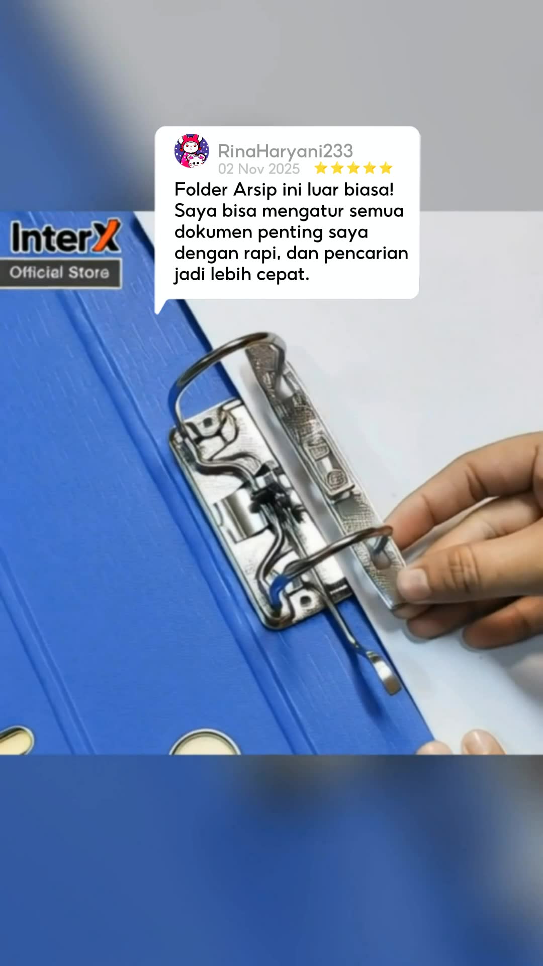 Interx - Ordner - Lever Arch File Spine 7cm #RacunShopee #SpillRacunShopee #ViralDiShopeeVideo #DiskonRacunShopee #ordner #leverarchfile