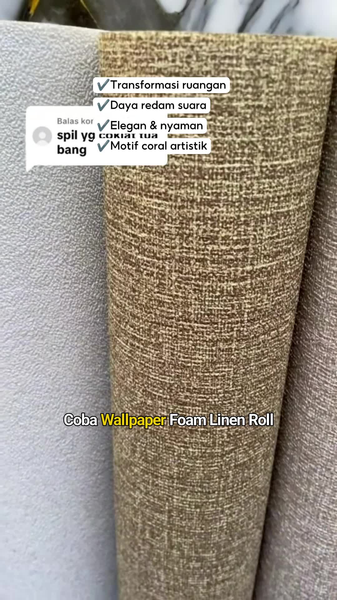wallpaper dinding #wallpaperdinding #wallpaperlinen #wallpaperfoam #wallpaperfoam3d #wallpaperdindingmurah