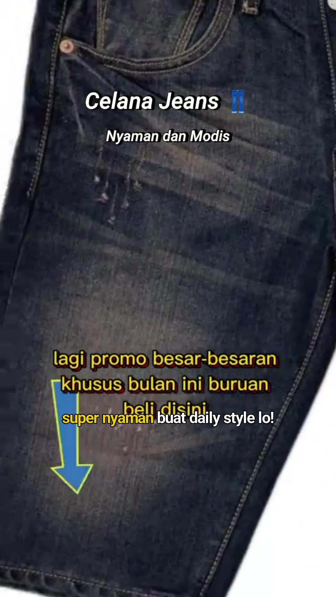 Celana Jeans Pria Wanita Nyaman Adem #celanajeans #celanapendek #celanamurah