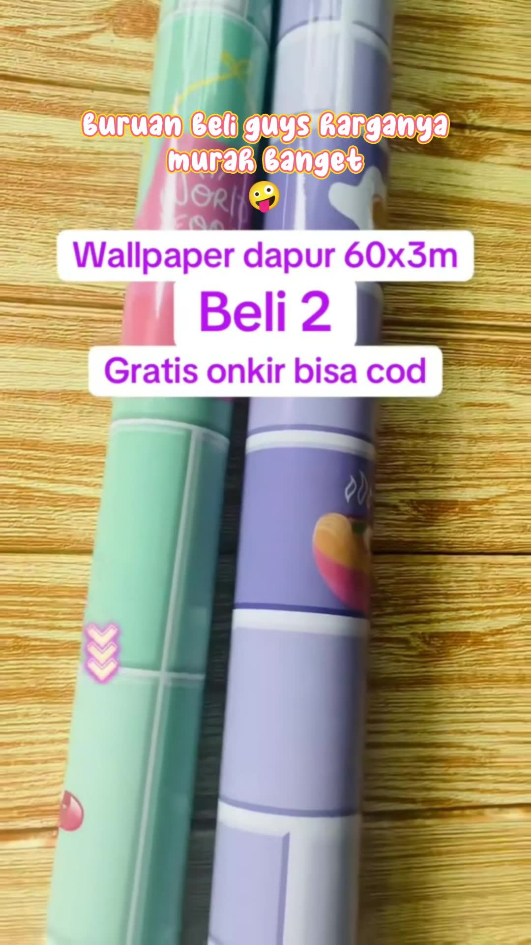 Wallpaper dinding dapur anti minyak dan air, mudah diaplikasikan #RacunShopee #shopeevideo #wallpaperdapur #wallpaperdinding