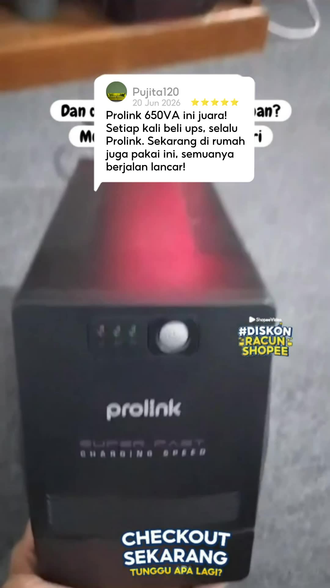 UPS Prolink Super Fast Charging Speed #ups #upsprolinkelectronic #DiskonShopeeVideo