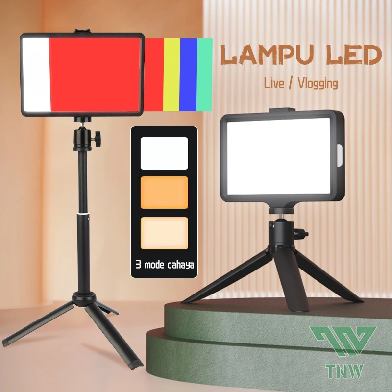 TNW Lampu Foto Lampu LED Video Light Fill Light Tripod Ring Light Vlogging