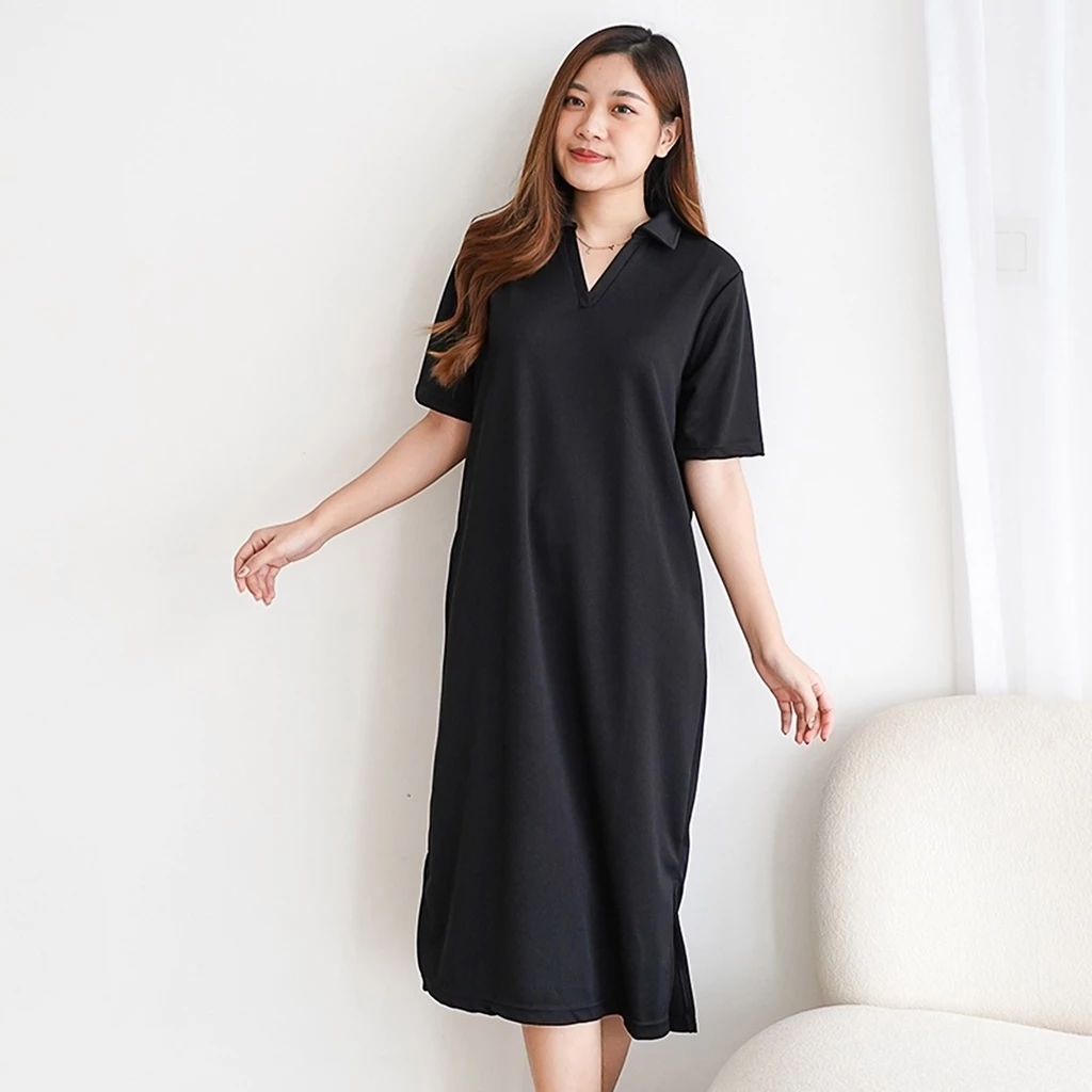 COD  - Polo Dress Knit Suzy LMJ Fashion