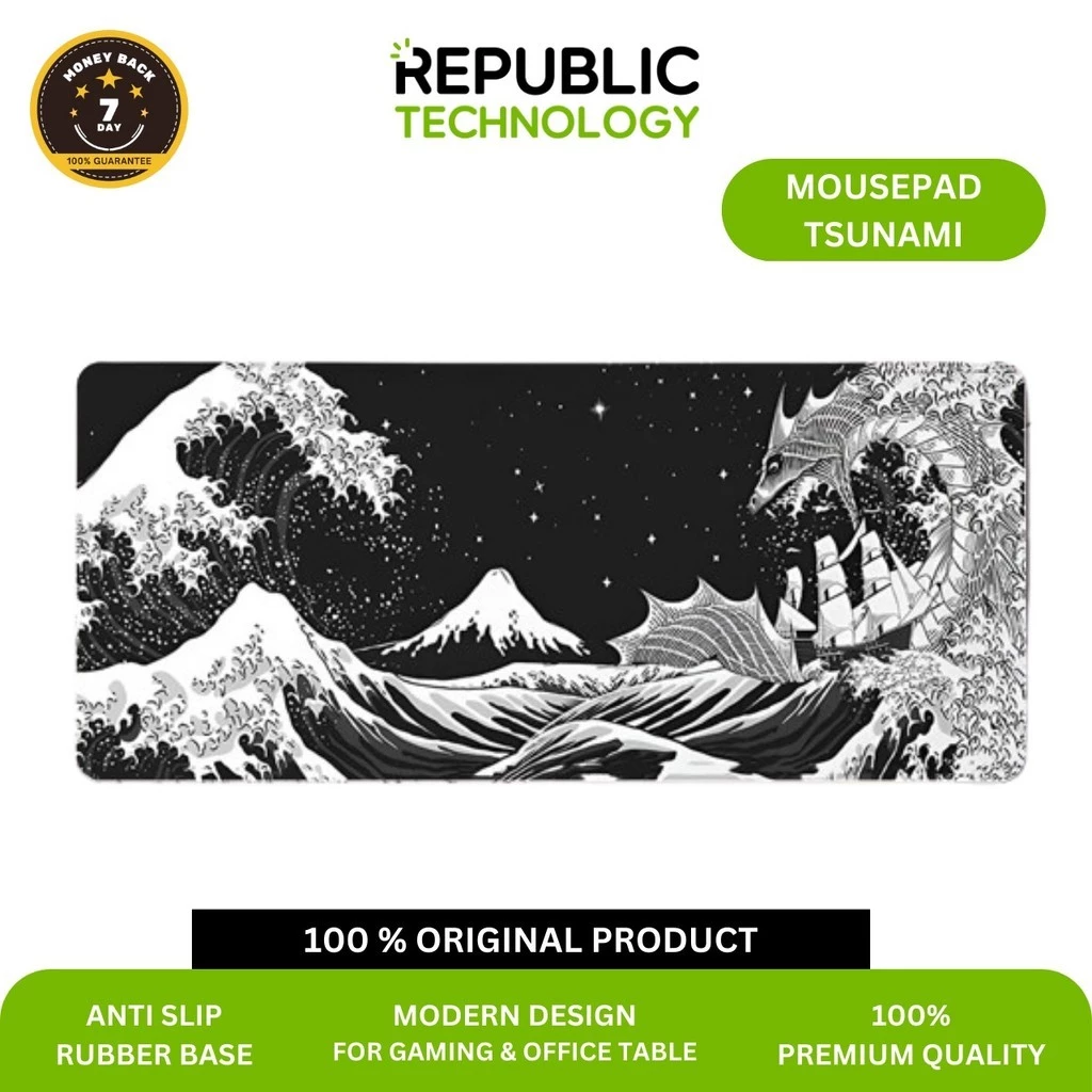 Republic Technology Mousepad Gaming Deskmat Tsunami Speed Edition
