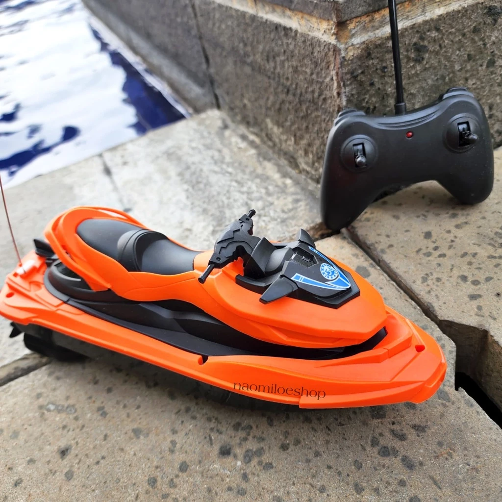 Remote Control JET SKI Mainan RC Kapal Laut Motor Boat Kapal Robot Speed Boat Jetski Kado Anak Asli
