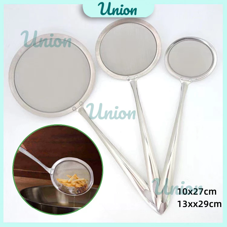 UM Saringan Minyak Full Stainless / Saringan Minyak / Goreng Serok Jaring Halus Full Stainless Steel Strainer Serbaguna