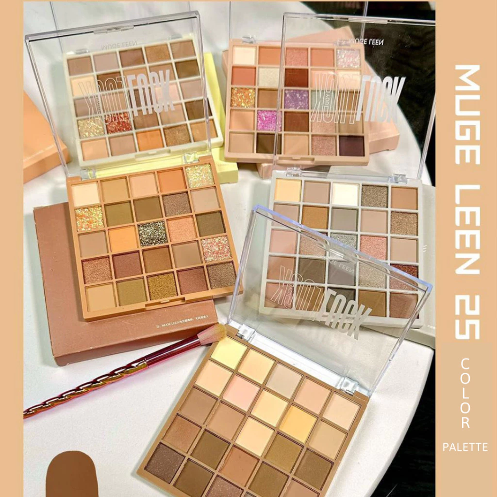 Eyeshadow Palette Honey Bees 25-in-1 Colors Matte Shimmering Highlighting
