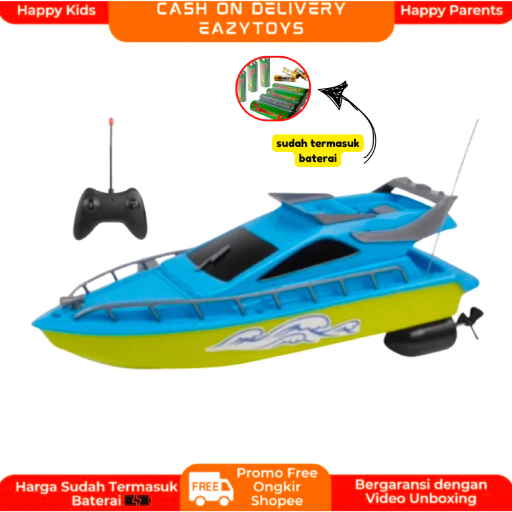RC Speed Boat Jet Ski Remote Control Perahu Air Kapal RC Speedboat  Bisa Berjalan Di Atas Air