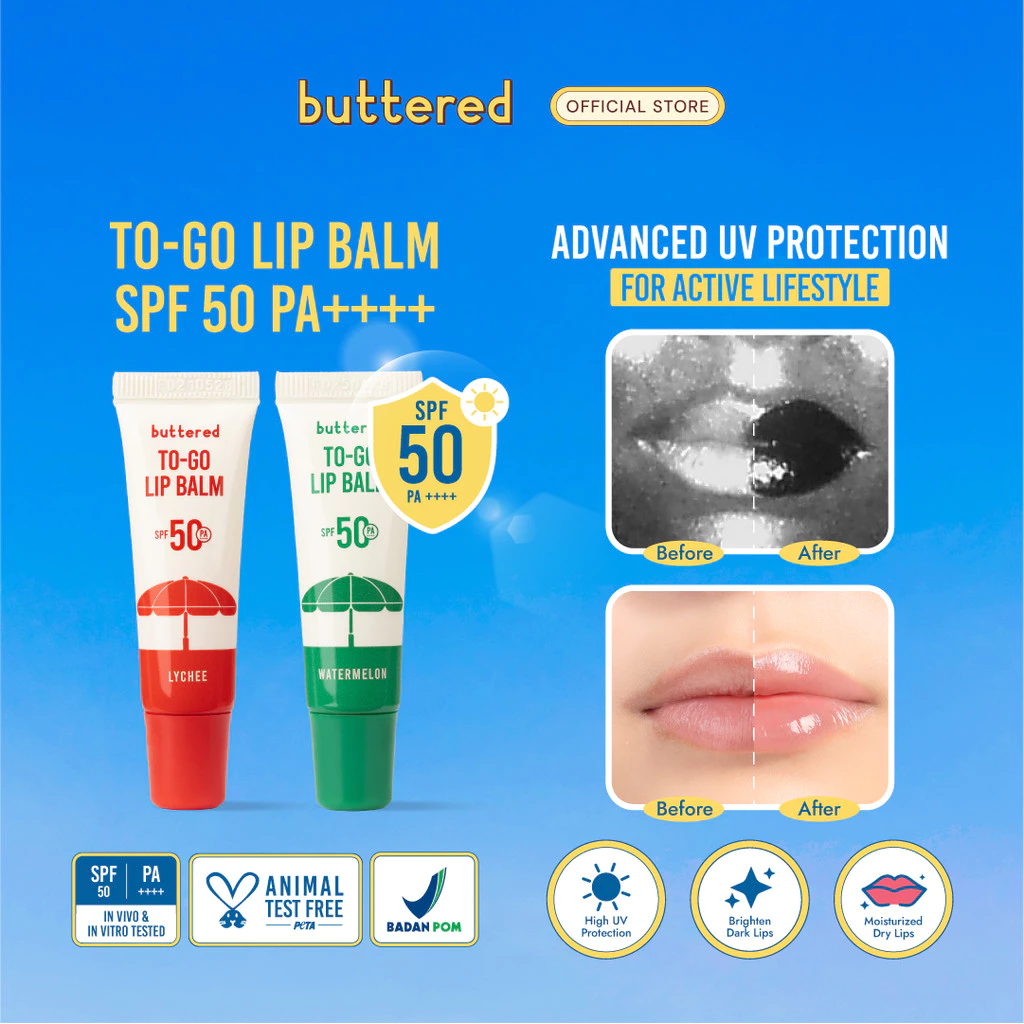 Lip Balm Lipstik Lipstick Aloe Vera 99% Soothing Melembabkan Bibir Pink Alami