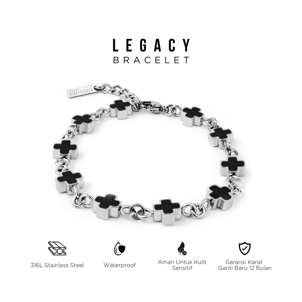 PROJECT NINETYSEVEN - LEGACY Bracelet - Gelang Pria Wanita Premium Anti Karat Mewah