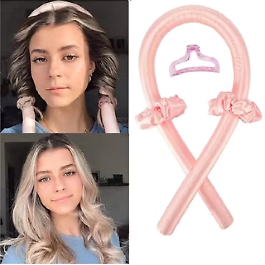 Heatles curl with hair clip and scrunchie no heat damage healthy curl - alat pengeriting rambut tanpa panas catokan keriting
