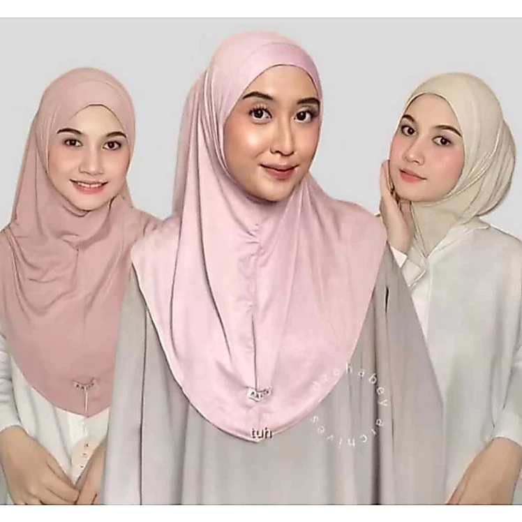 PROMO Jilbab Instan Mima Kaos Rayon Hijab Bergo Olahraga Non Pet Kerudung Bergo Rayon Vanya by RAHMA HIJAB