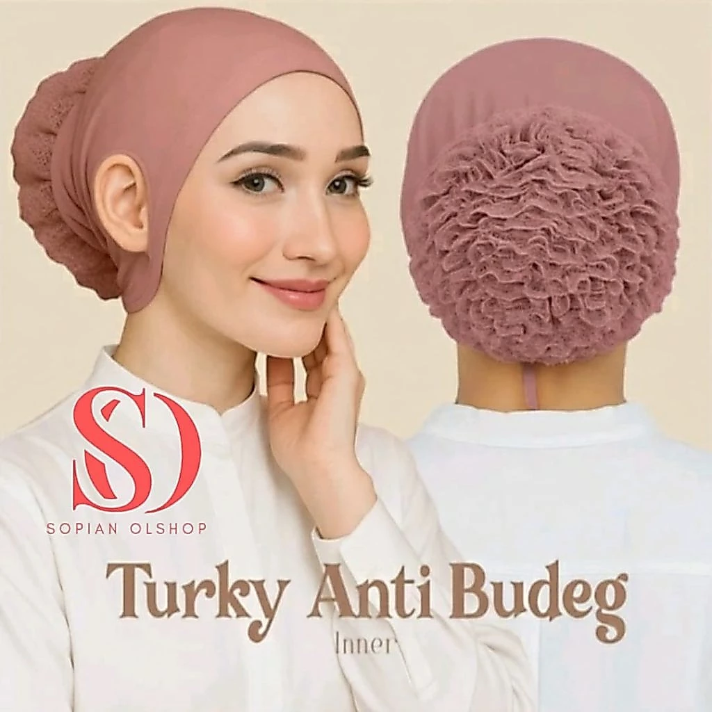Ciput Turki Cepol Anti Budeg Daleman Jilbab Anti Geser