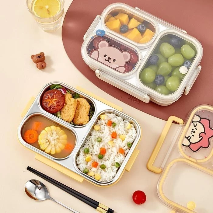 HELIDFANDA Stainless Steel Lunch Box Kotak Bekal Anak A09029