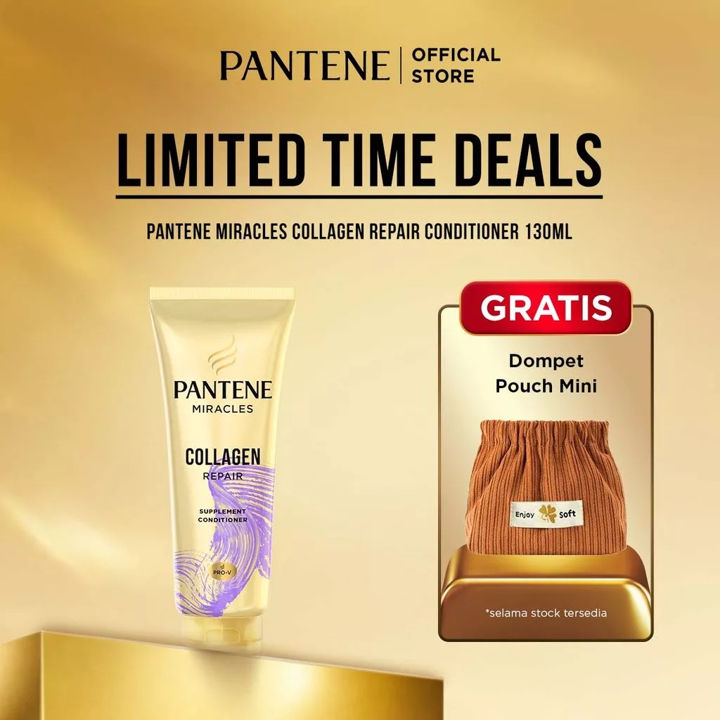 Pantene Conditioner Miracles Collagen Repair Daily Hair Supplement for Damage Care 130ml
