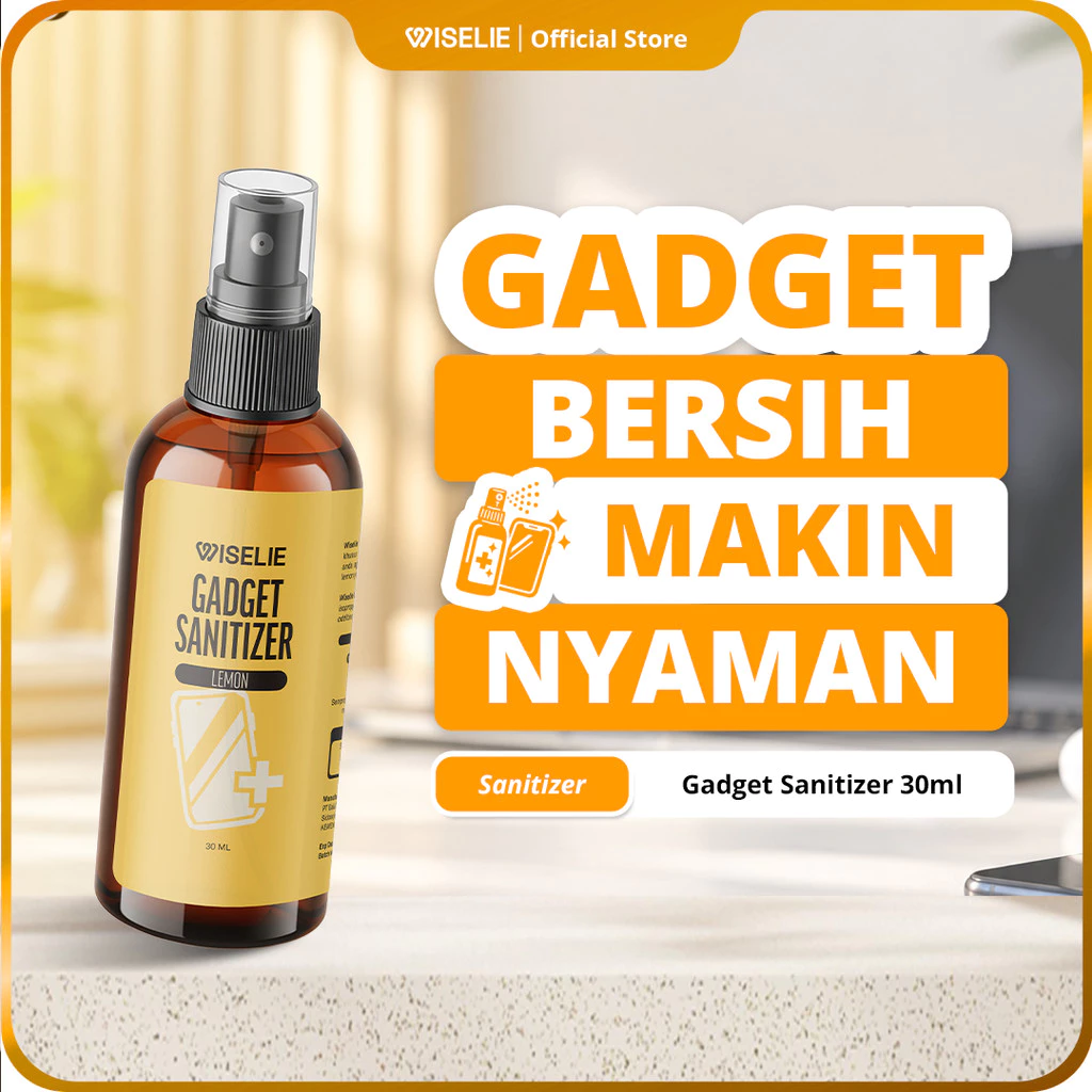 Wiselie Gadget Sanitizer Spray Pembersih Layar HP Laptop Monitor Tablet Screen Cleaner Anti Bakteri Kuman Anti Fingerprint