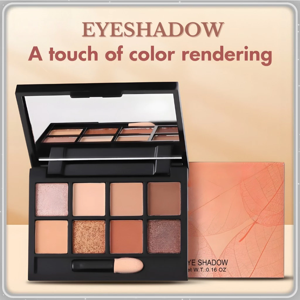 Eyeshadow 8 Colors Free Brush Waterproof Pallete LA255 - FLADA OFFICIAL FO