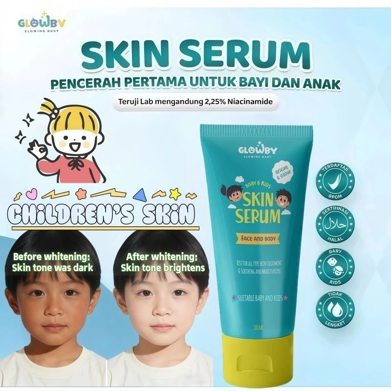 Serum Anak Pemutih Serum Mencerahkan Wajah Kusam 100% Original Lightening Serum Anak Untuk Memutihkan Wajah dan Badan Serum Pelembab Wajah Anak Serum Pencerah Wajah Serum