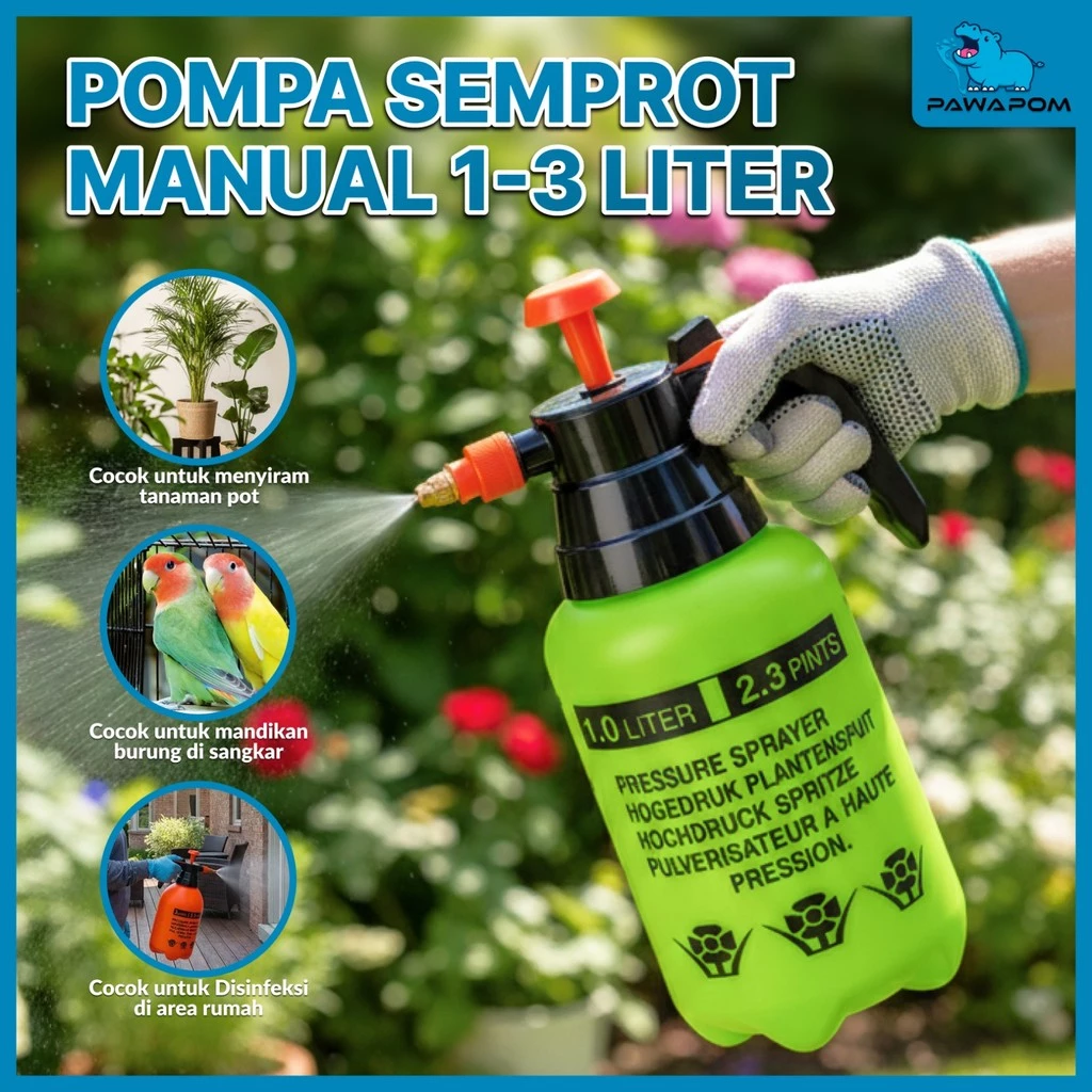 Botol Semprot Tanaman Kuat 1L 2L 3L – Sprayer Manual Pompa Air Kencang