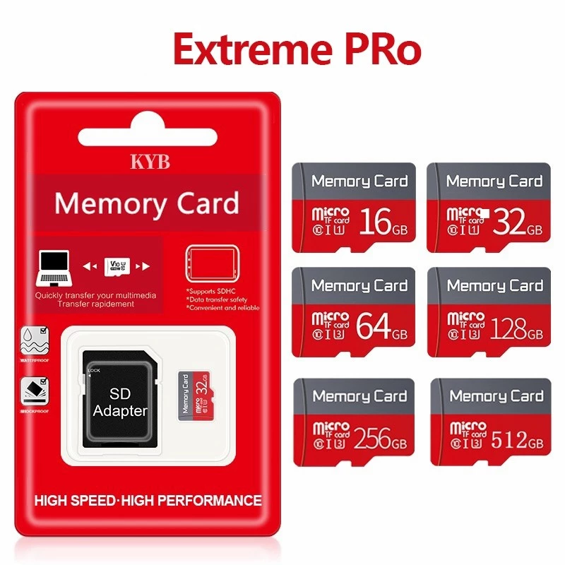 2025 KYB 100% ORI Memory Card 16 32 64 128 256 512GB 120Mbps CLASS 10 MicroSD Kartu Garansi Lifetime